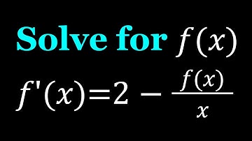 A Differential Equation from Jee Advanced | #calculus