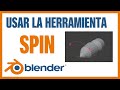 Cómo usar la herramienta Spin en Blender