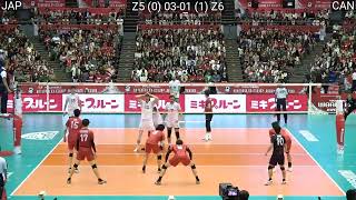 Volleyball : Japan  Canada Amazing FULL Match