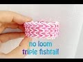 No Loom: Triple Fishtail Bracelet without Rainbow Loom