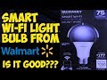 A $12 Walmart Smart Wifi LED Bulb Unboxing and Setup by Merkury Innovations