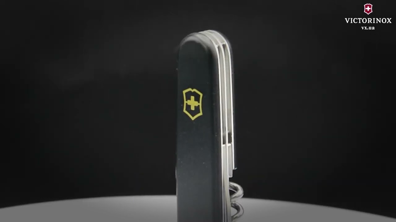Складаний ніж Victorinox SPARTAN MAT чорний мат. лак з жовт.лого 1.3603.3.M0008p (Vx13603.3_M0008p)