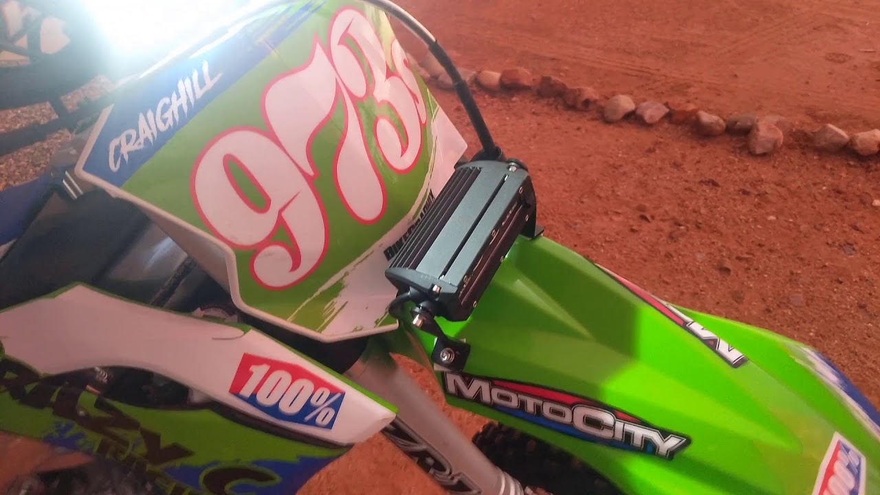 2018 Kx250f with lights YouTube