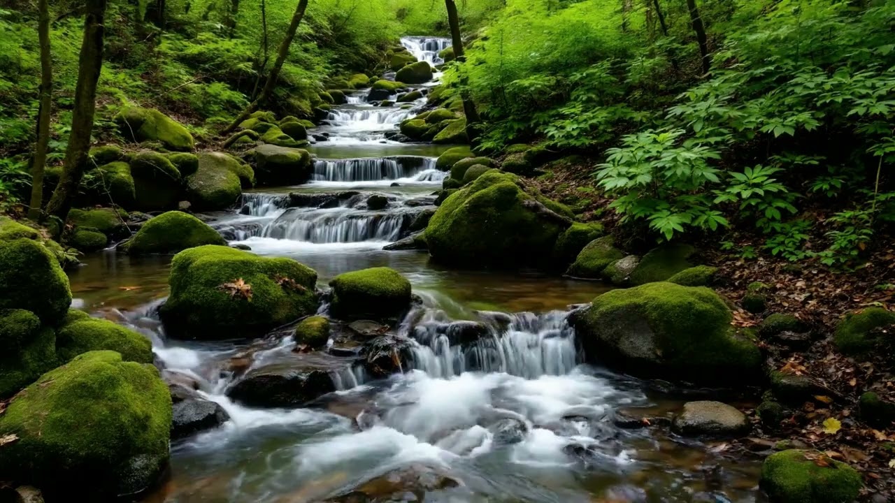 Calm Relaxing Music for Sleep – Peaceful Forest River Sounds for Deep Rest