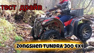 тест драйв по грязи и лесу / доработки / Zongshen Tundra Lux 4x4 2023 (Grizzly 300cc 4WD) / обзор