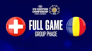 Switzerland v Romania | Full Basketball Game | FIBA U18 European Championship 2022