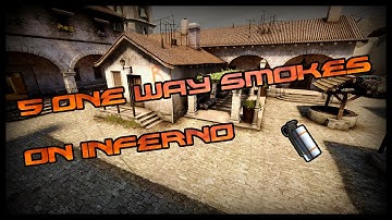 [CS:GO] - 5 One way smokes on Inferno [HD]