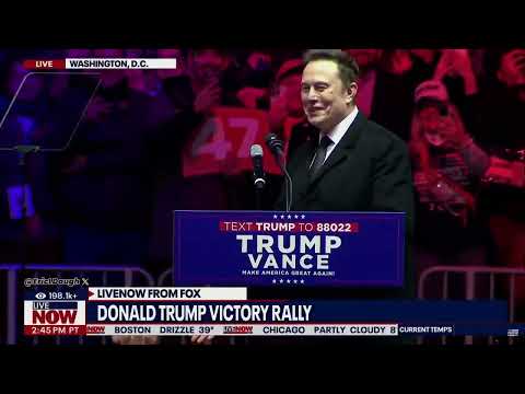 BREAKING: Elon Musk Takes The Stage AtTrump Victory Rally As The Crowd Goes Wild