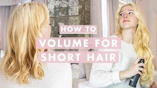 5 Tips To Get More Volume For Short Hair
