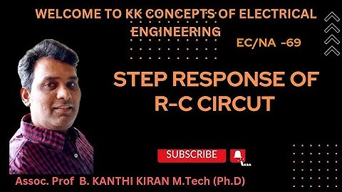 STEP RESPONSE OF RC CIRCUIT |ELECTRICAL CIRCUITS|NETWORK ANALYSIS|CIRCUIT THEORY @KKCEE218 #youtube