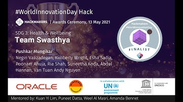 #WorldInnovationDay Hack 2021 3rd Place: Team Swasthya (Finalist #2)