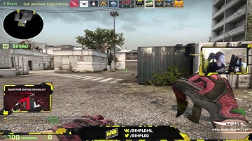 Team NaVi player s1mple play FPL CS:GO MAP de Cache