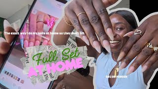     How I Do My SNS Dip Powder Nails at Home | Beginner Friendly