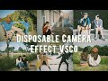 DISPOSABLE CAMERA EFFECT | VSCO Tutorial using only FREE presets