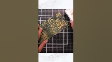 Faux Letterpress, Selective Stenciling and Ink Swiping On 3D Embossing Folders #shorts