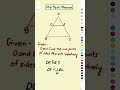 Midpoint Theorem 🔥 | Class 9 Maths Geometry Trick 📐 #shorts
