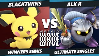 Weekly Wave 27 Winners Semis - Blacktwins (Pichu) Vs. ALX R (Meta Knight) SSBU Ultimate Tournament