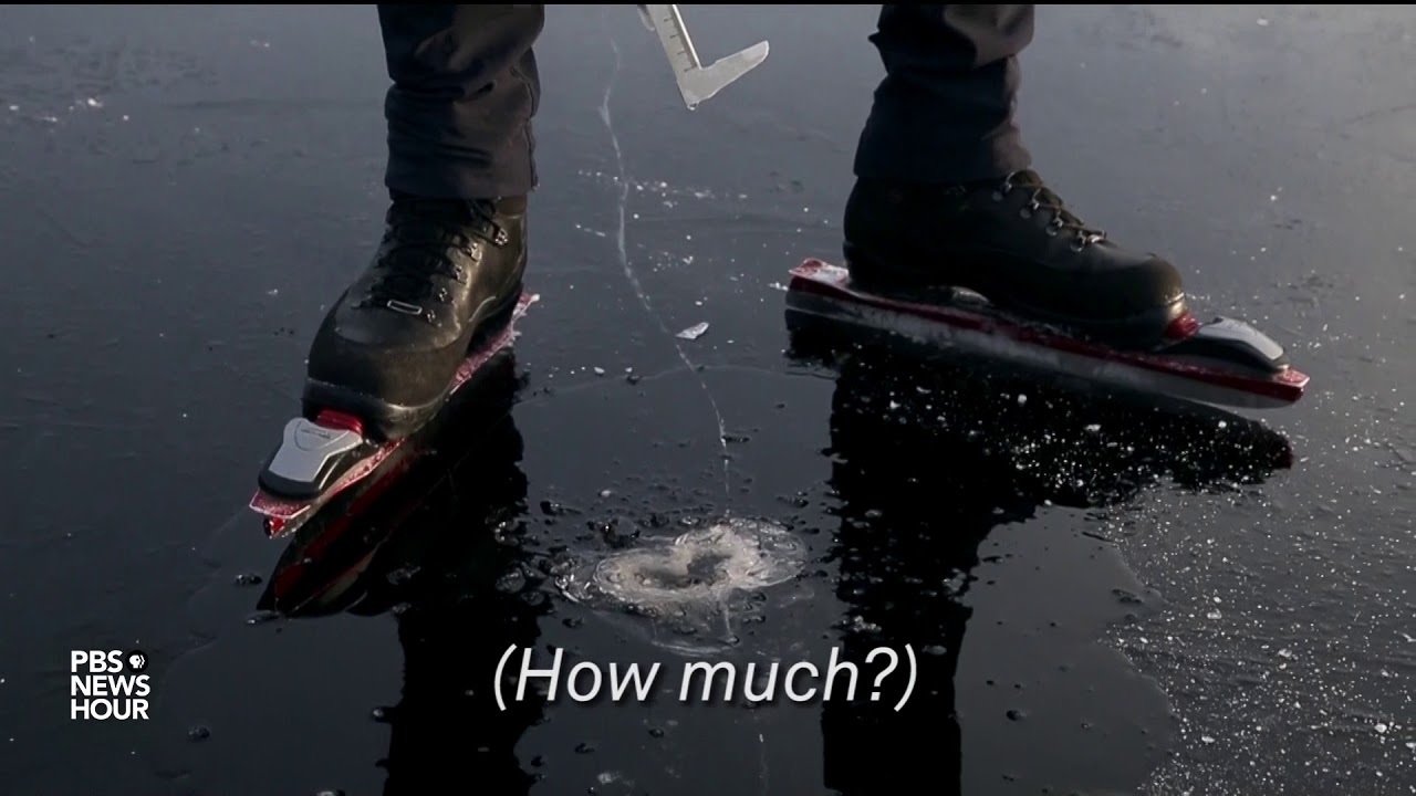 When an adventurous skater bends thin ice, this frozen lake sings YouTube