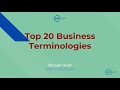 Top 20 Business/ERP Terminologies