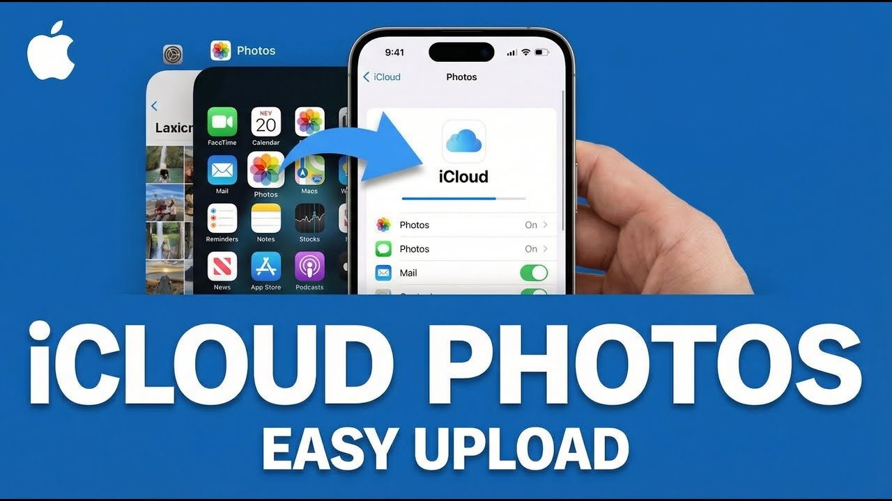 iPhone How To Upload Photos To Icloud - YouTube
