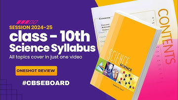 Class 10th Science Syllabus 2024-25 🎯| Class 10 Science Syllabus 2024-25 🎯| CBSE board exam 🔥