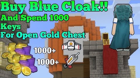 Buy Blue Cloak And Spend 1000 Keys At Build And Shoot!!