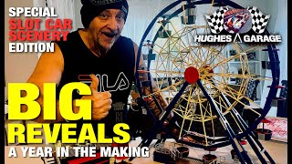 Big Reveals - Hughes Garage SCA Ep39 #slotcarscenery #hobby #slotcars #carreradigital #craft #model