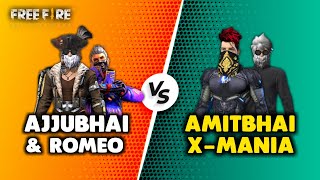 Ajjubhai94 and Romeo vs Amitbhai and Mania - Garena Free Fire