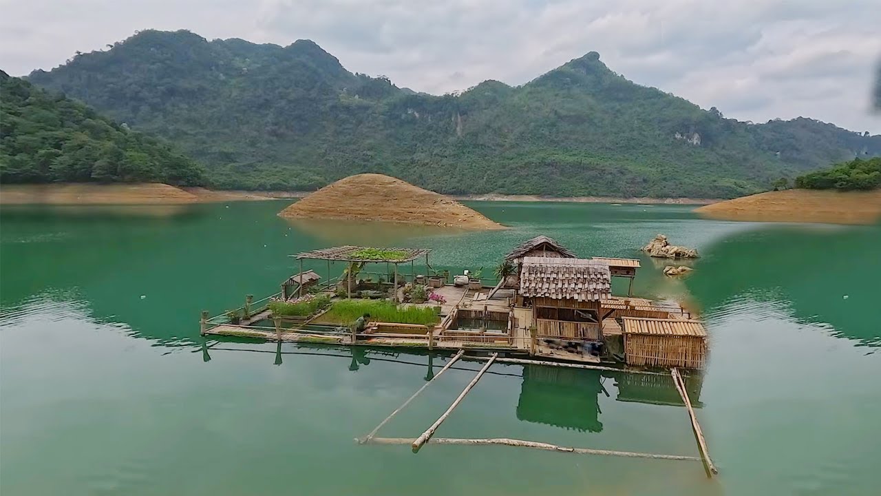 Catching lots of big fish. tending to an organic vegetable garden. Hunting at night and cooking.