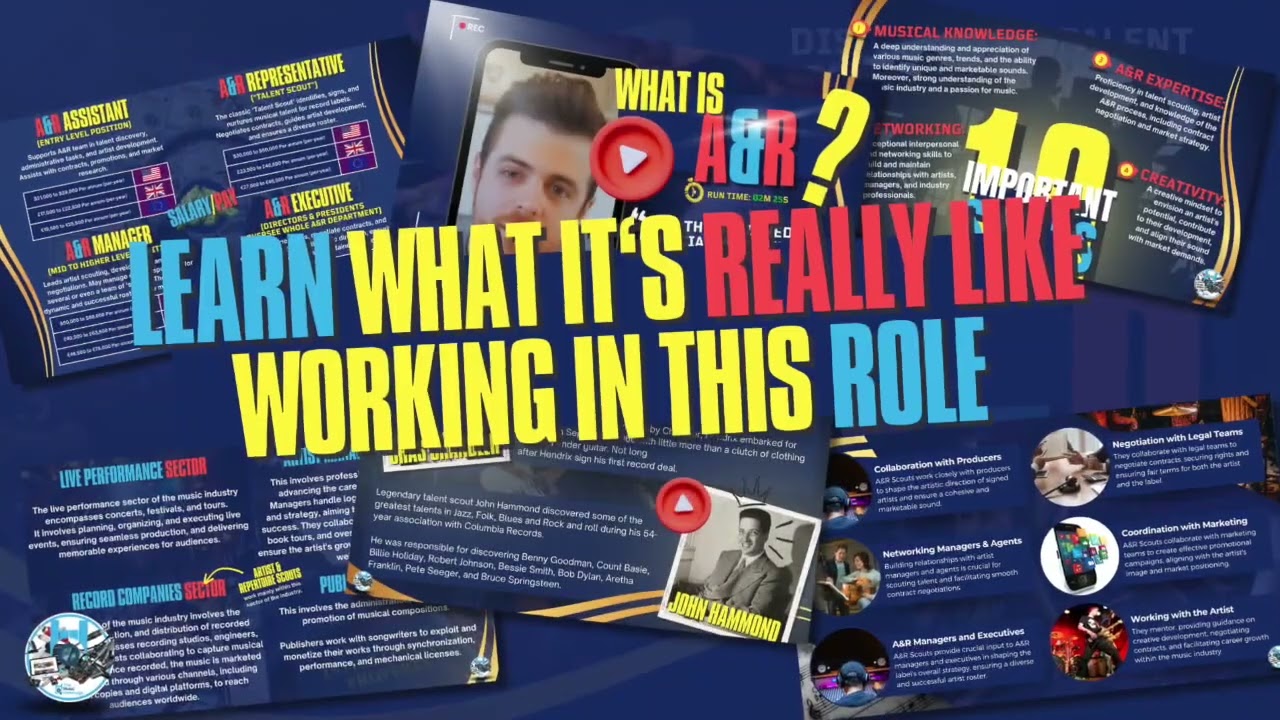 A&R Representative - Talent Scout - Working and Jobs in the Music Industry
