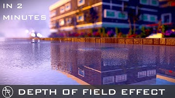 How to use DEPTH OF FIELD effect in lumion 10 for photo realistic rendering