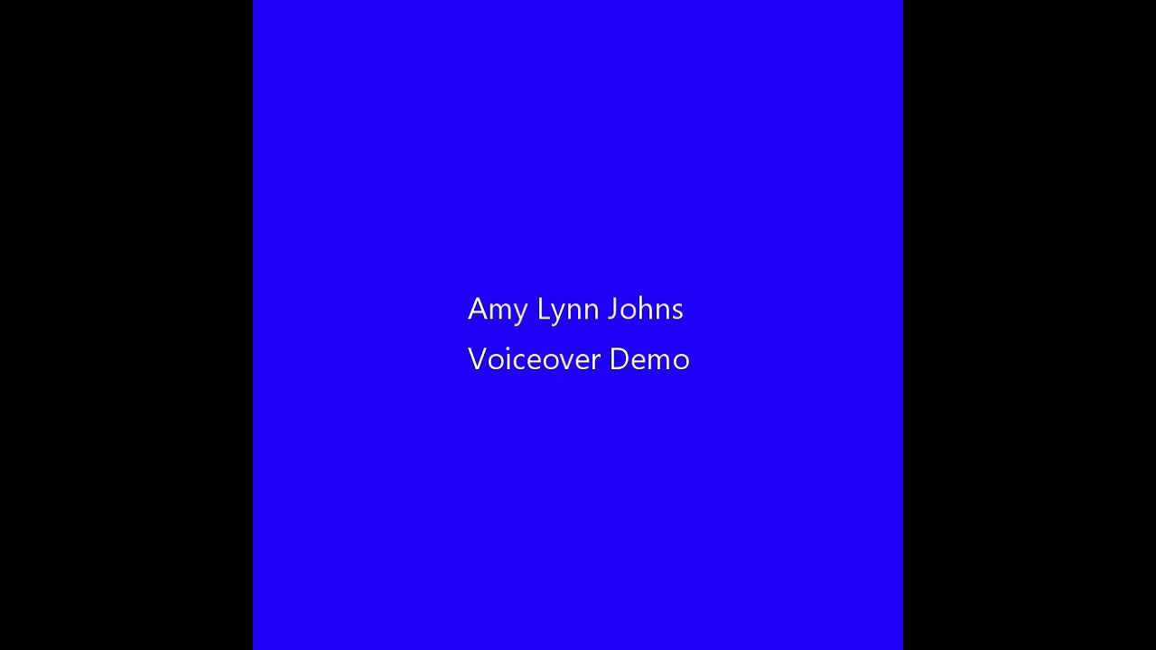 Voiceover Demo for Amy Lynn Johns