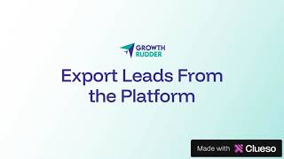 How to Export Leads from a Grudder | Step-by-Step Tutorial