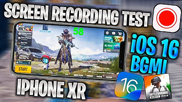 IPHONE XR SCREEN RECORDING ON BGMI TEST IN 2022🔥| IPHONE XR BGMI TEST ON iOS 16 | IPHONE XR REVIEW