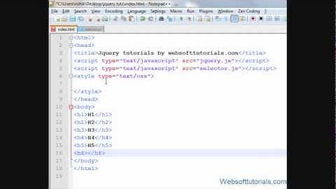 jquery tutorials for beginners - 14  - header selector  jquery