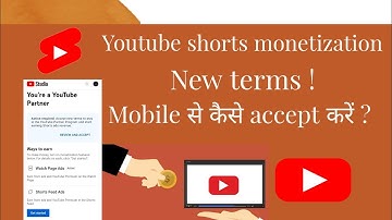 how to accept new YouTube terms on mobile | shorts video monetization terms 2023 |