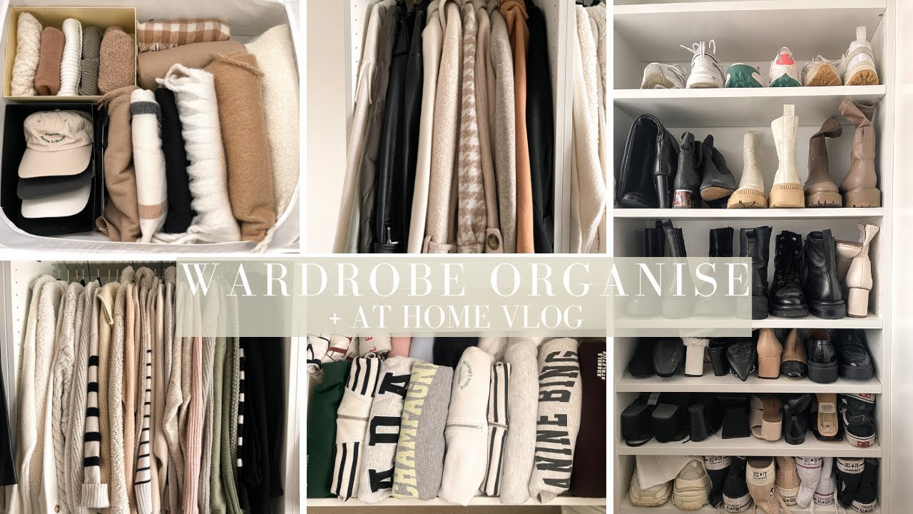 WARDROBE ORGANISING & DE-CLUTTER + AT HOME VLOG / PAX IKEA / Laura Byrnes