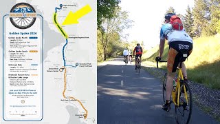 2024 Golden Spoke Bicycle Ride, Roy to Farmington, Utah; Denver & Rio Grand Western Trail Portion