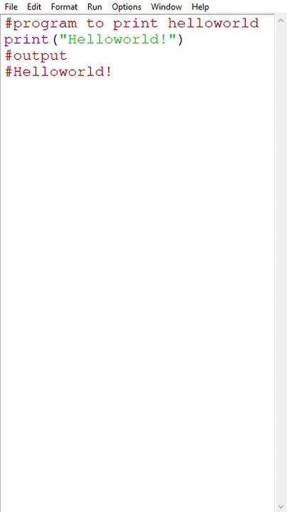 Python program for hello world #coding #pythonprogramming #helloworld ...