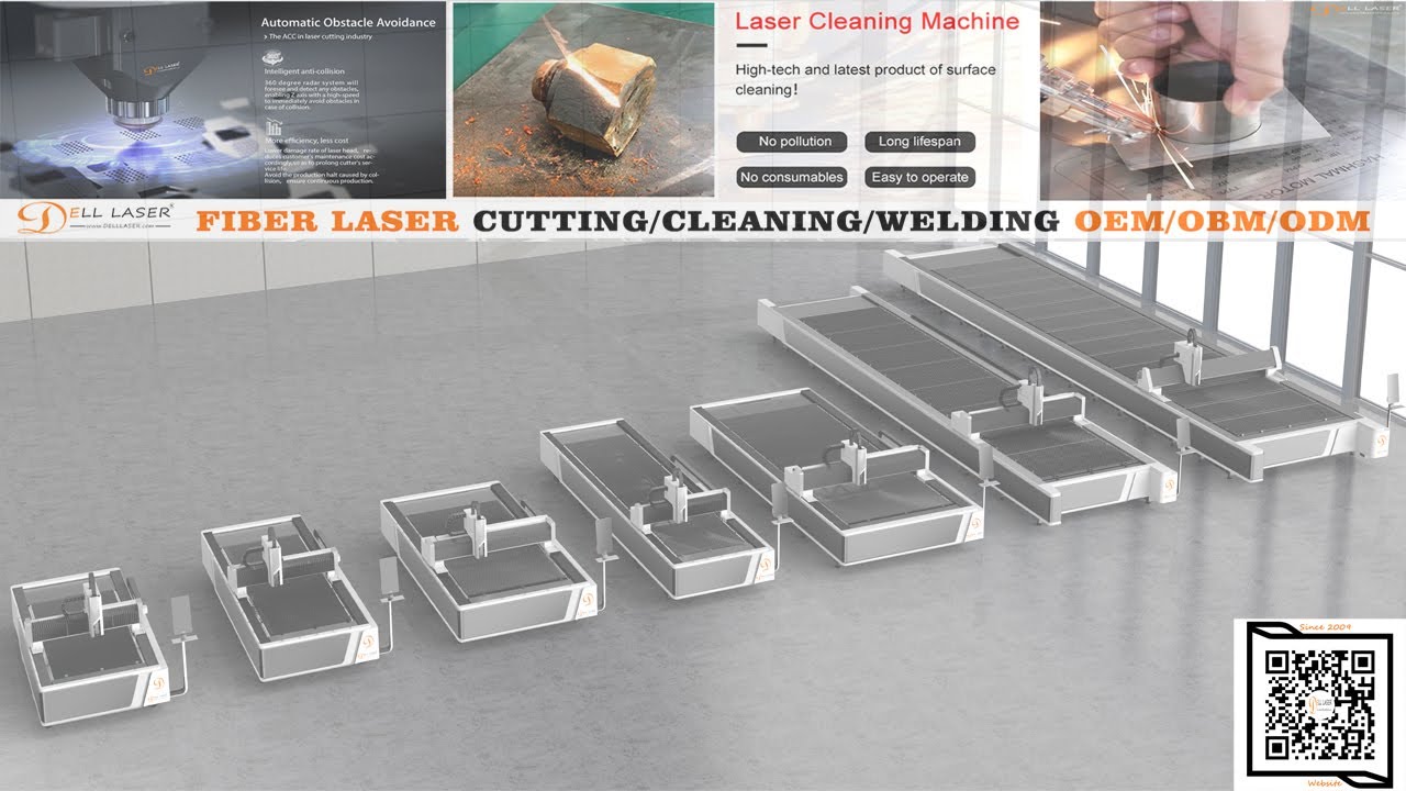Dell Laser Factory Show For Fiber Laser Cutting Machine Metal Laser 