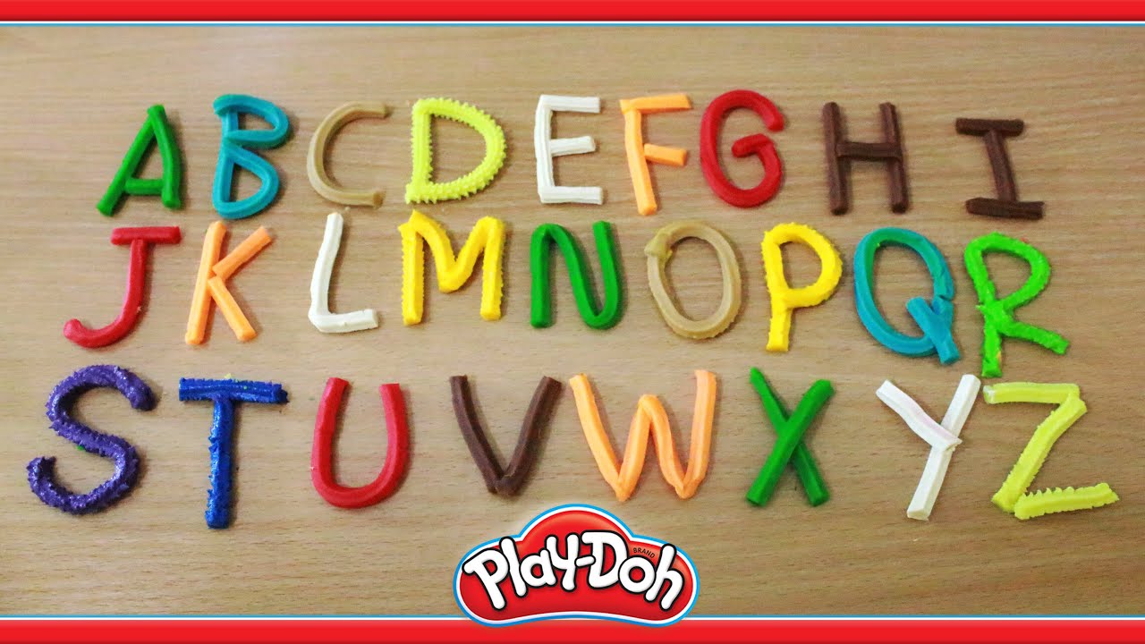 PlayDoh video for kids, Play and Learn ABC With Play Dough YouTube