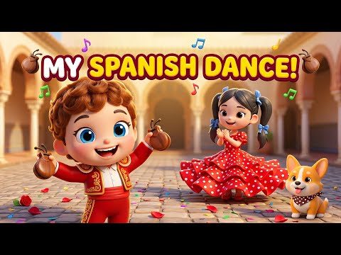 Explore Spain with Chuns Chuns! Dance, Sing & Learn About Guitar, Oranges & Football