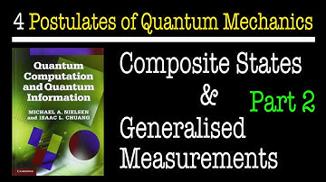 The 4 Postulates of Quantum Mechanics (part 2) | Nielsen & Chuang(Quantum Computation & Information)