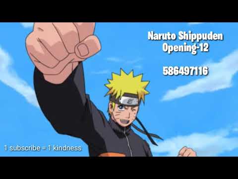 Code Id S Roblox Naruto Shippuden Opening Song 12 Youtube - naruto theme song roblox id