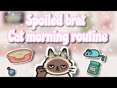 Spoiled brat cat morning routine|Toca life world ♡︎