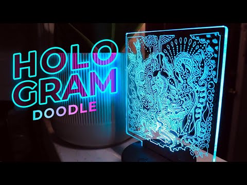 How to Make a Glowing Hologram Drawing
