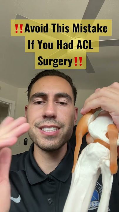 Avoid This Mistake After ACL Reconstruction Surgery #shorts
