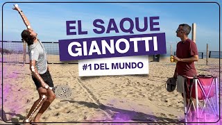 Aprenda el SAQUE del n1 del mundo NICO GIANOTTI BEACHTENNIS análisis técnico.