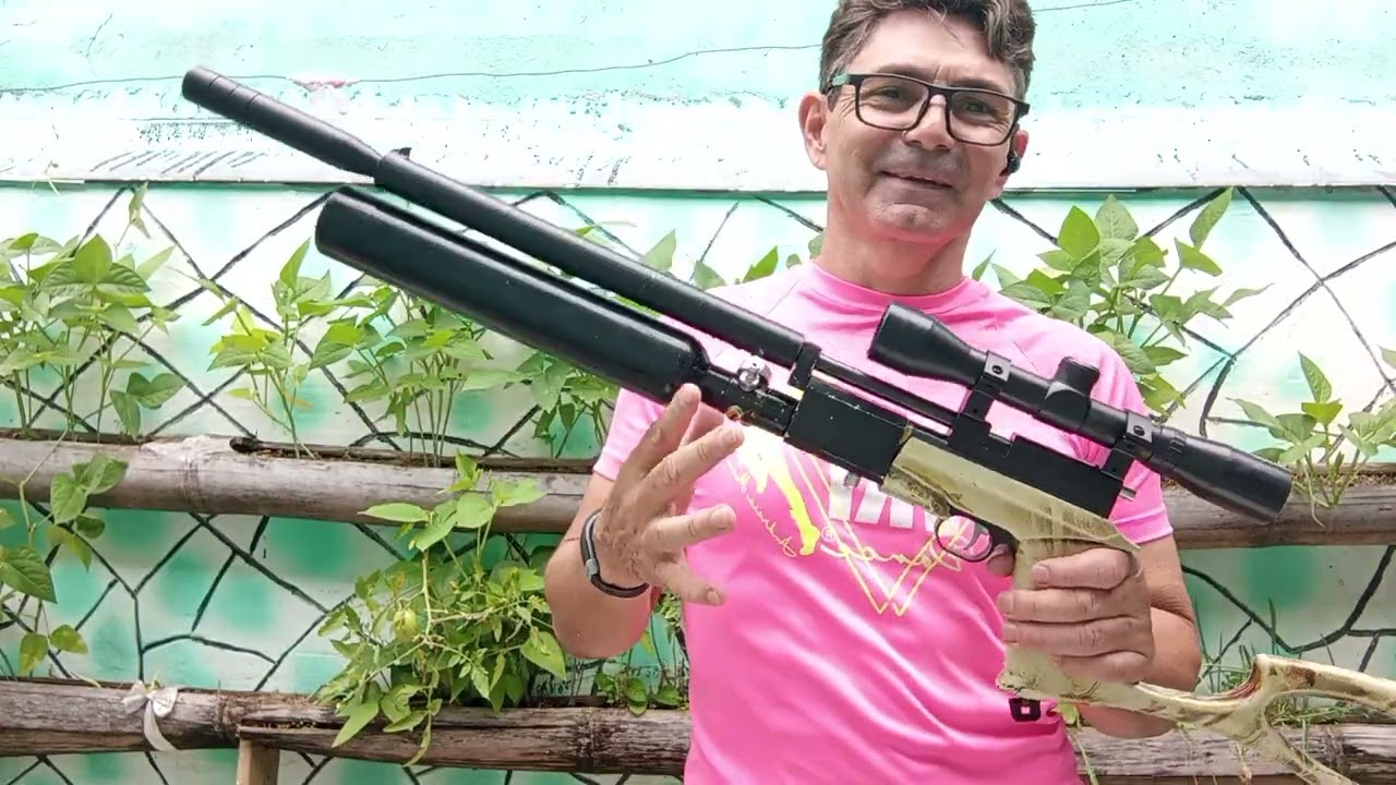 CARABINA DE PRESSÃO PCP CUSTON 5.5mm com dois magazine