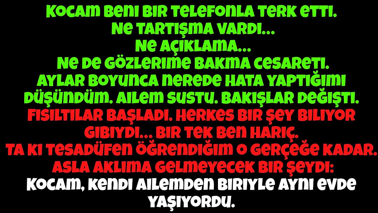 Kocam beni telefonla terk etti… aylar sonra onu hiç beklemediğim biriyle aynı evde gördüm